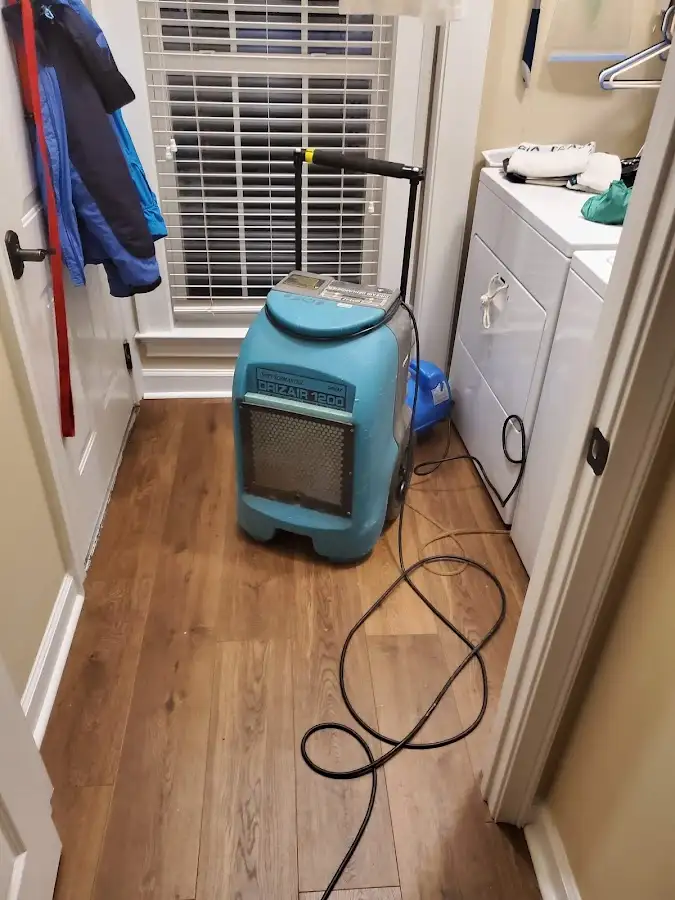 Commercial dehumidifier deployed for Flood Damage Cleanup in Kendall